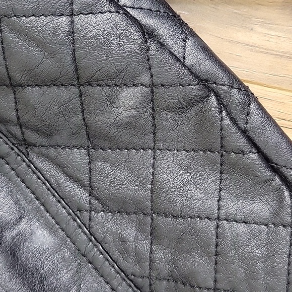 Kut from the Kloth Black Faux Fur Moto Jacket - Picture 13 of 13
